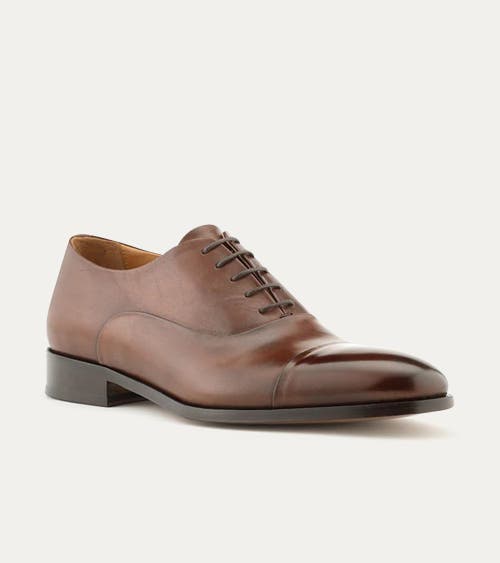 Ace Marks Griffin Cap Toe Oxford In Brown