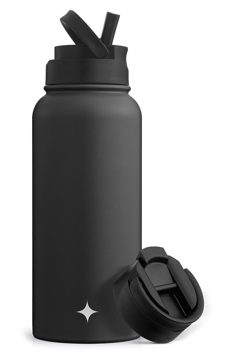 Stainless Steel Water Bottle - 32 oz., Main, color, BLACK
