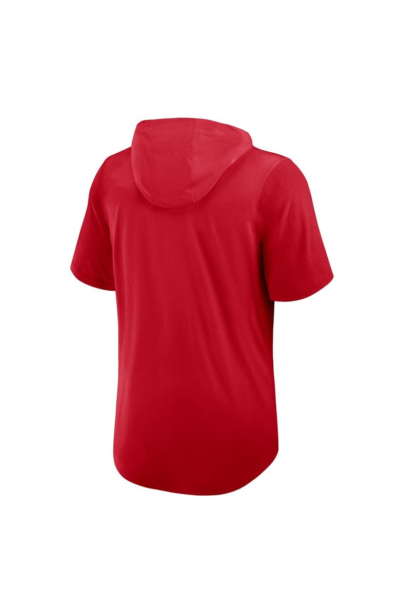 Nike Men's Nike Red Atlanta Braves Tri-Blend Hoodie T-Shirt, Alternate, color, 