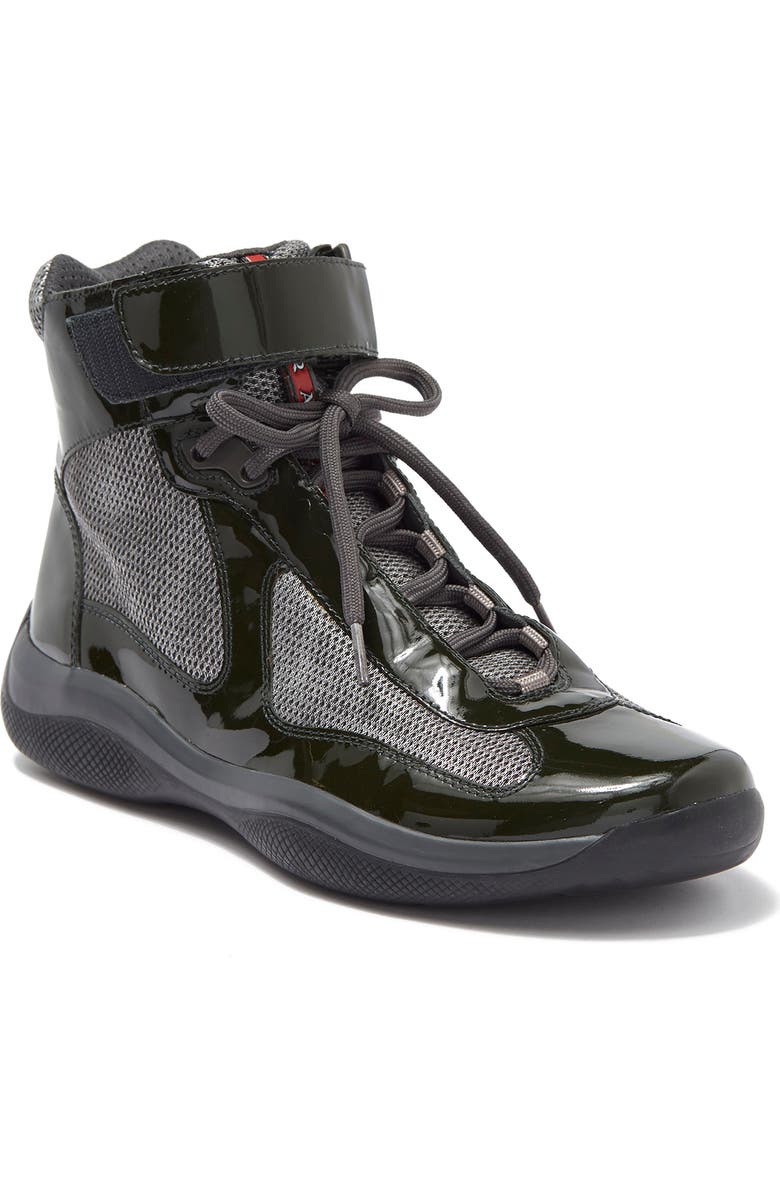Prada 'Punta Ala' High Top Sneaker, Main, color,