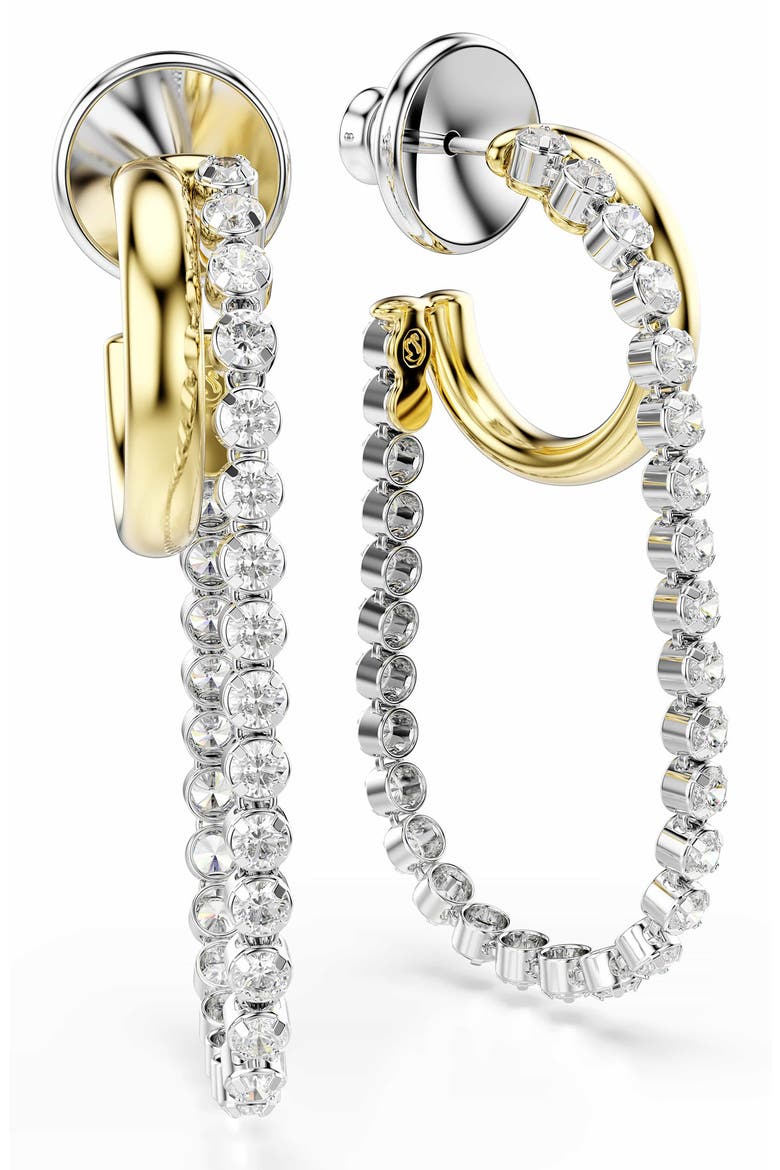 Hyperbola Hoop Earrings, Alternate, color, WHITE MIX