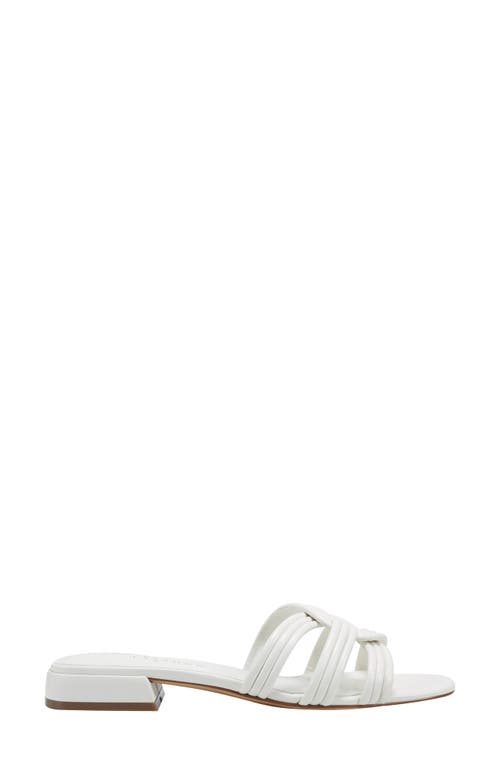Marc Fisher Ltd Women's Casara Slip-on Square Toe Dress Sandals In Ivory 150