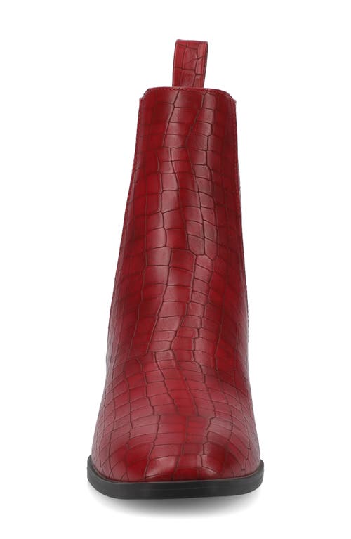 Journee Collection Wrenley Bootie In Red