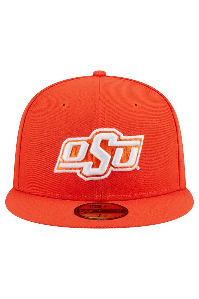 Men's New Era Orange Oklahoma State Cowboys 59FIFTY Fitted Hat, Alternate, color, Orange