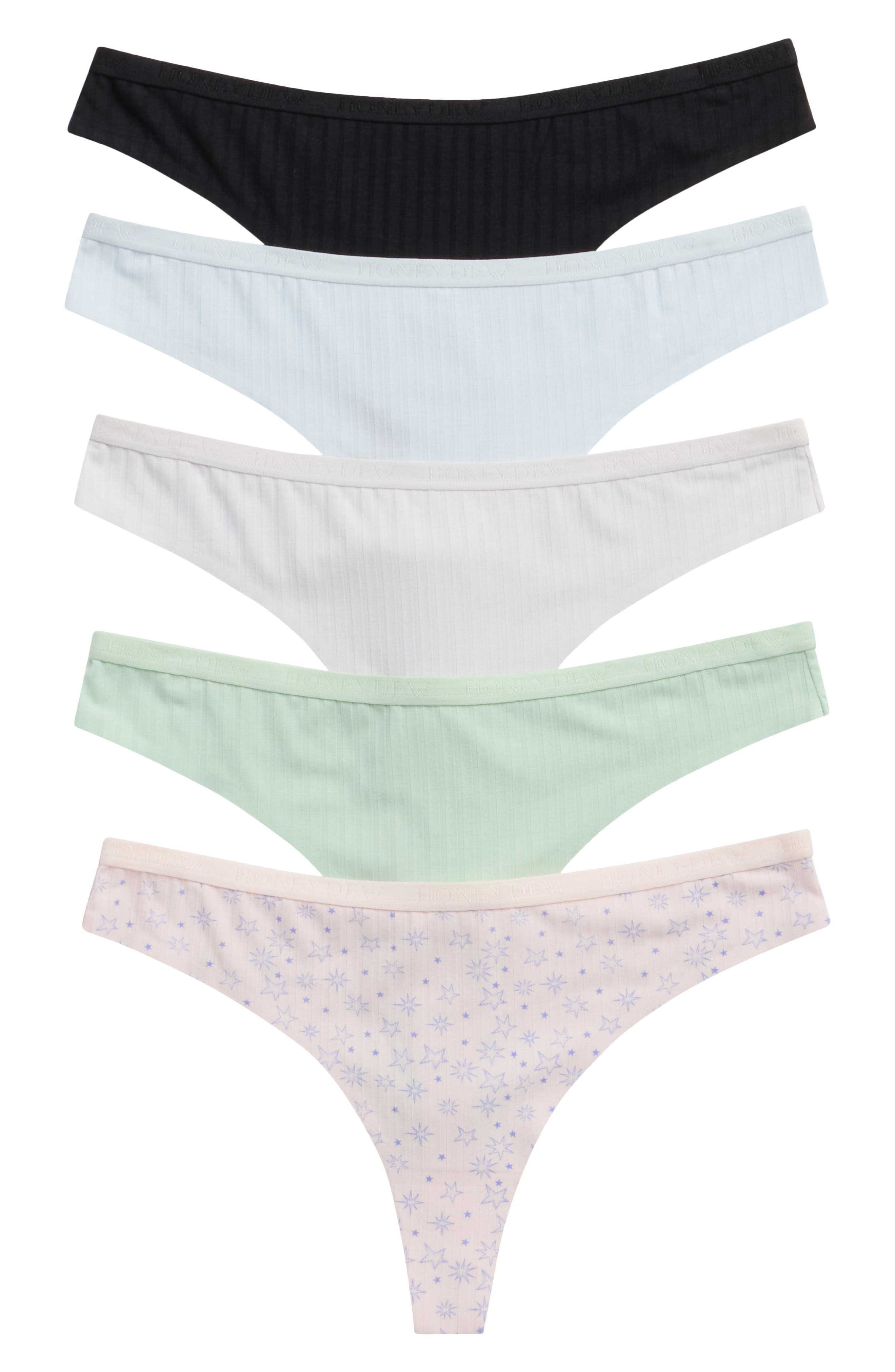 Honeydew Emilia 5-Pack Thongs