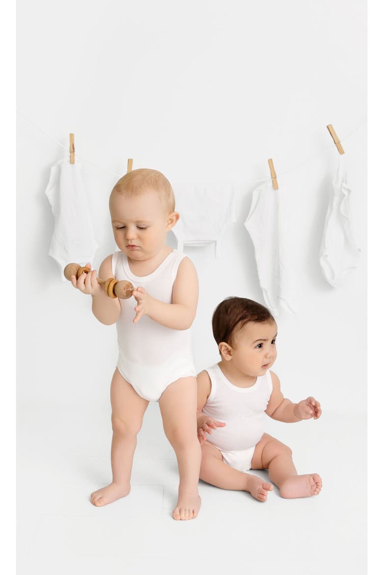 Baby Boy Undershirts, Alternate, color, White