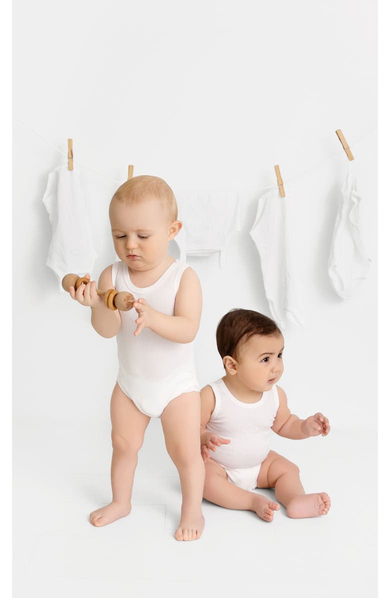 Pouf Baby Boy Undershirts, Alternate, color, White