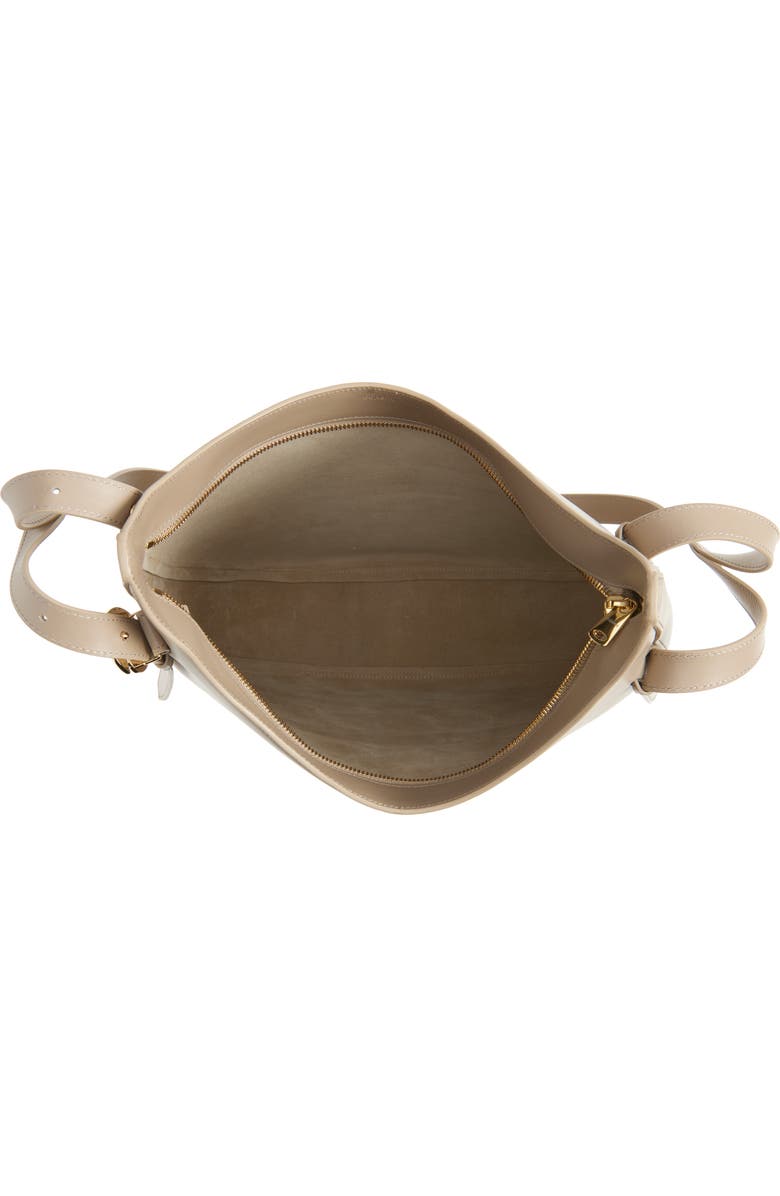 Coperni Belt Strap Leather Hobo Bag, Alternate, color, Beige Taupe
