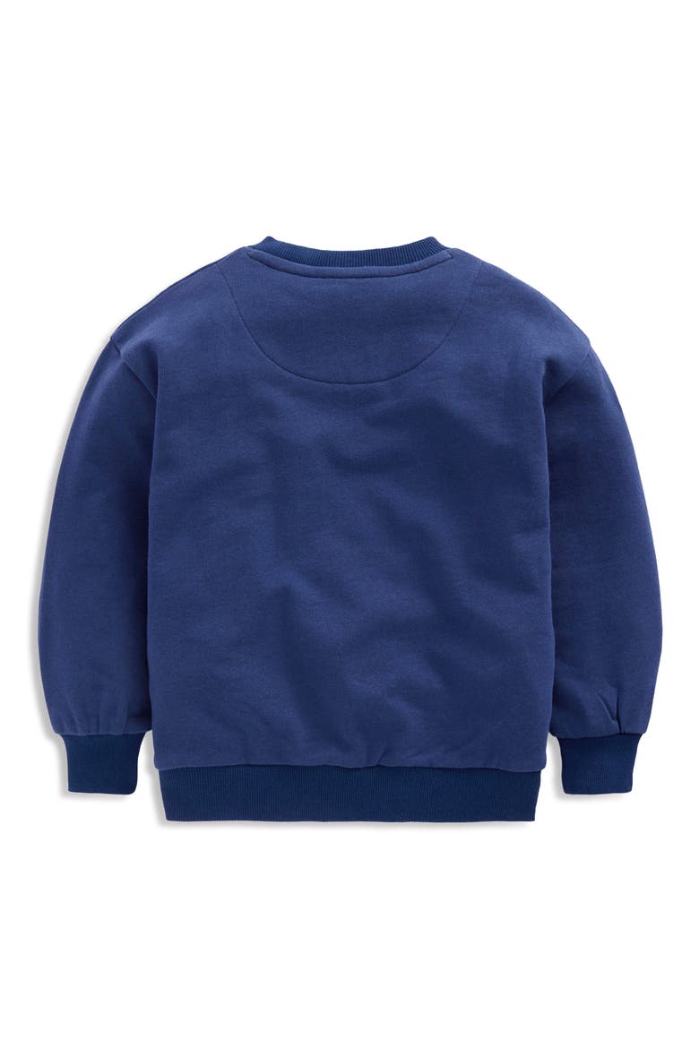 Kids' Bobbie Appliqué Cotton Sweatshirt, Alternate, color, NAVY UNICORNS