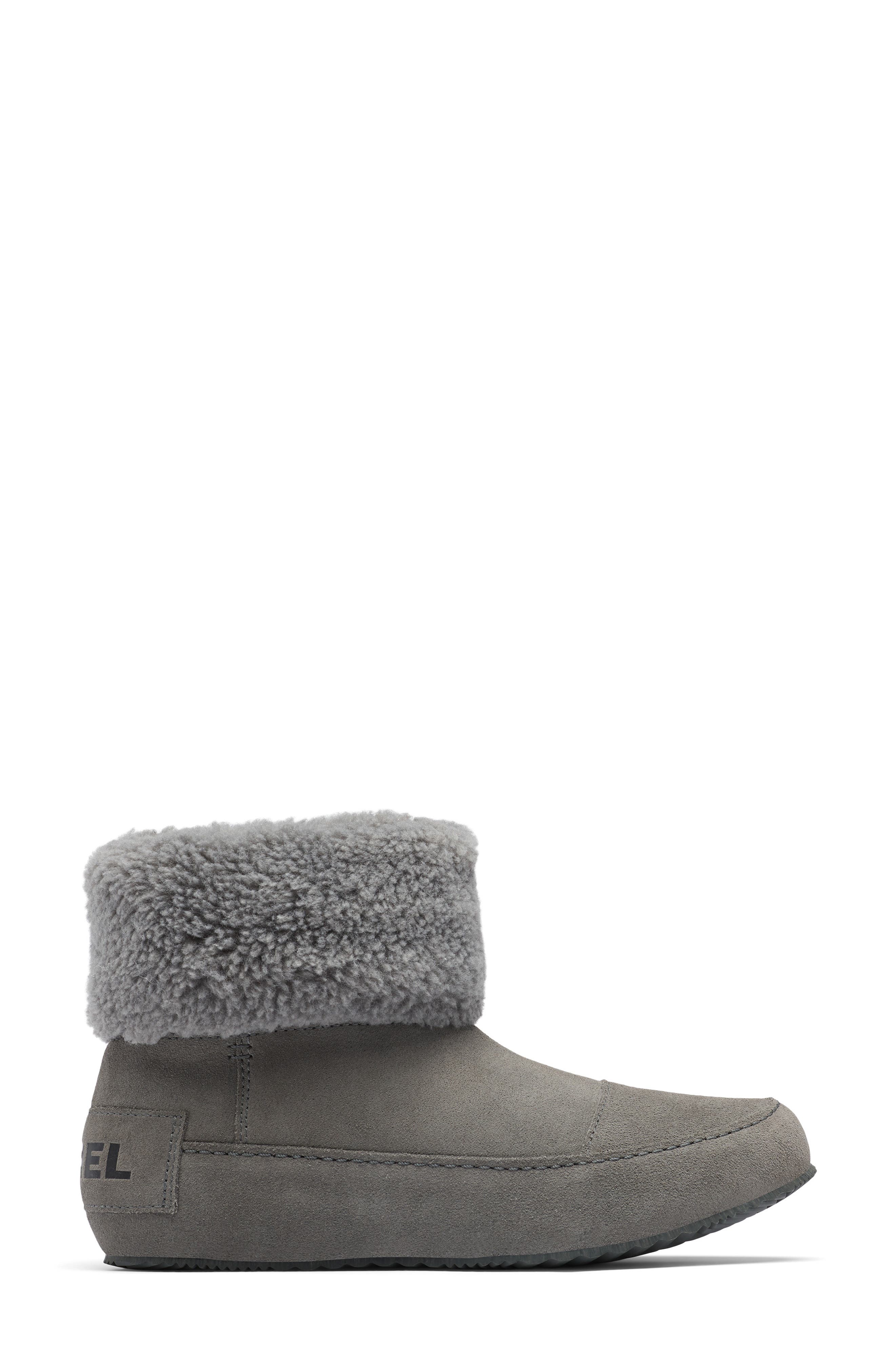 Go Stumptown Faux Fur Lined Bootie, Alternate, color, QUARRY/ GRILL