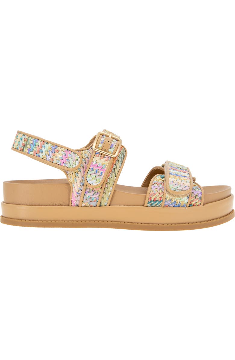 BCBGeneration Bara Platform Slingback Sandal, Alternate, color, Rainbow Multi