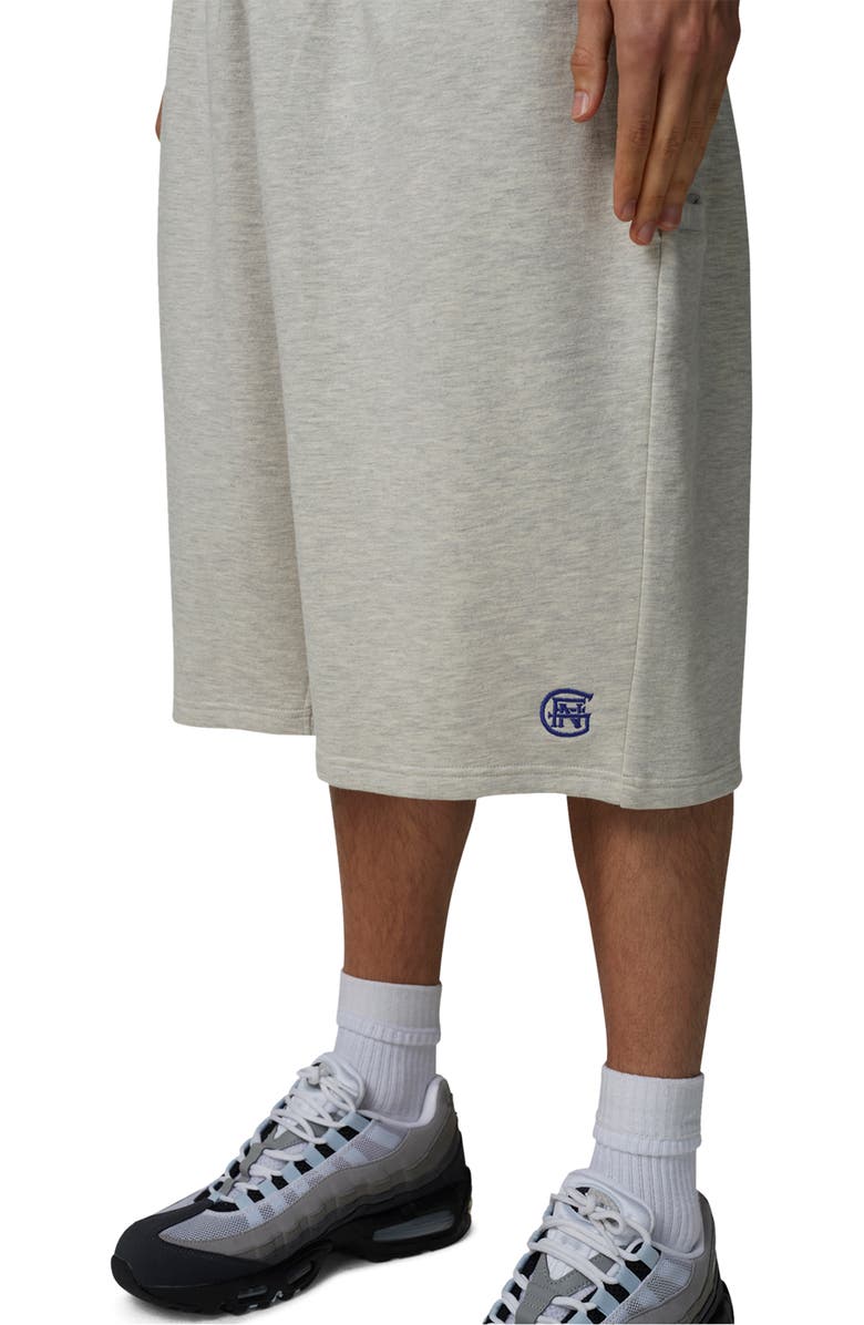 Good For Nothing Baggy Halftone Shorts, Alternate, color, Grey