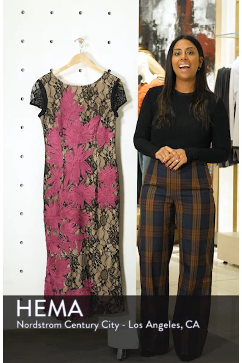 Soutache Embroidered Lace Midi Dress video
