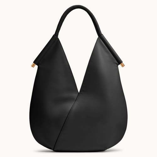 Shop Donna Karan New York Baldwin Large Shoulder Bag In Black/gold