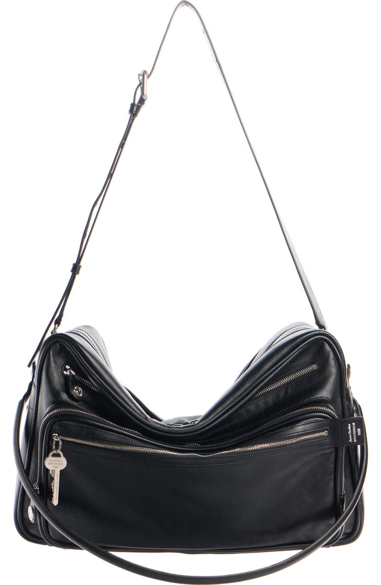 Acne Studios Medium Camero Leather Shoulder Bag, Alternate, color,