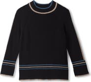 Hatley Tipped Rib Mock Neck Sweater