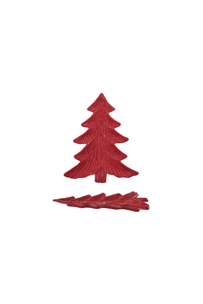 Dolomite Debossed Tree Plate, Main, color, Red