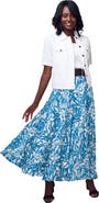 Jessica London Flowing Crinkled Maxi Skirt