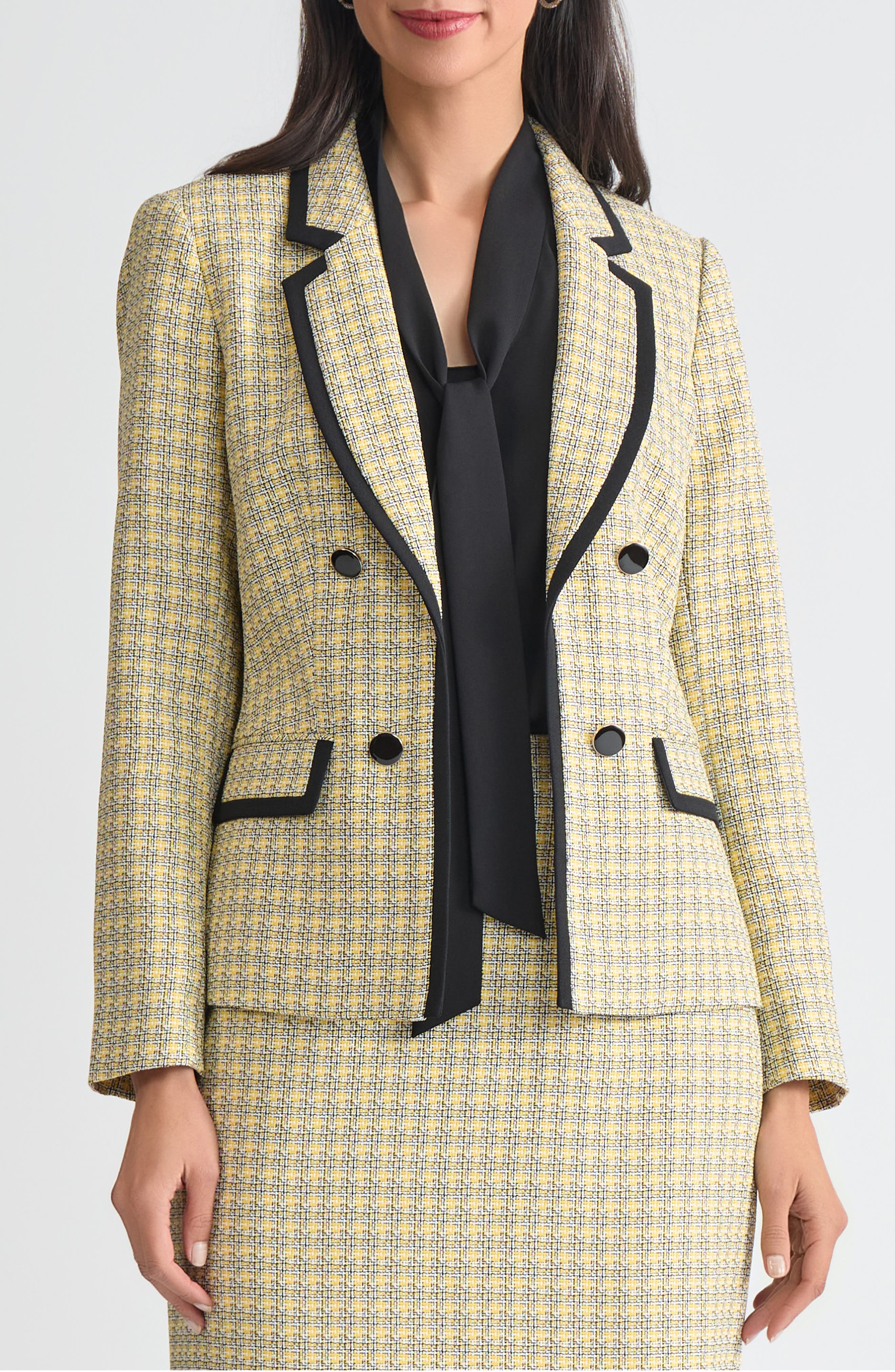 Faux Double Breasted Blazer