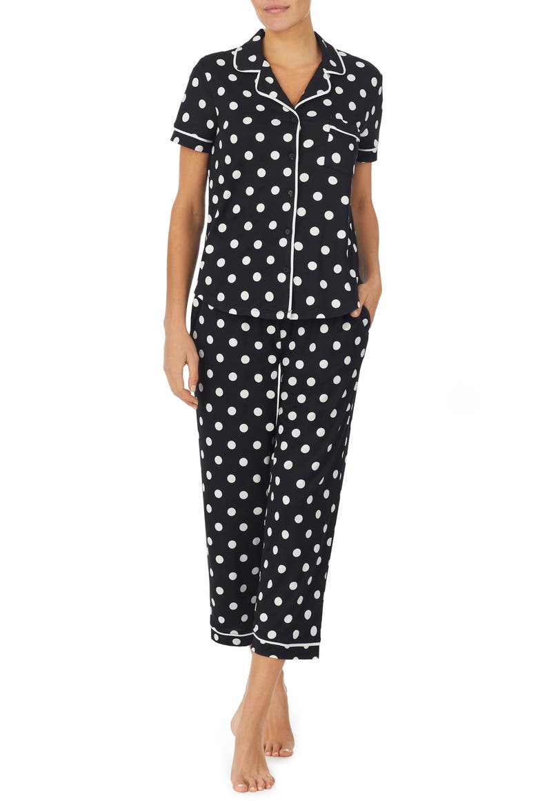 print short sleeve pajamas, Main, color, DOT