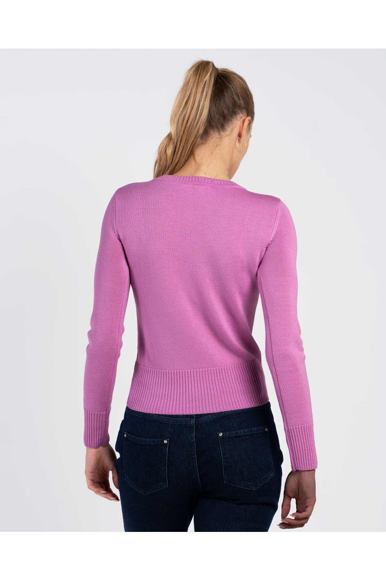 Minna Long Sleeve Crew Neck Sweater, Alternate, color, Smokey Orchid