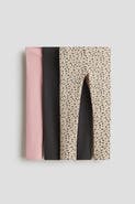 H&M 3-pack Brushed-inside Jersey Leggings