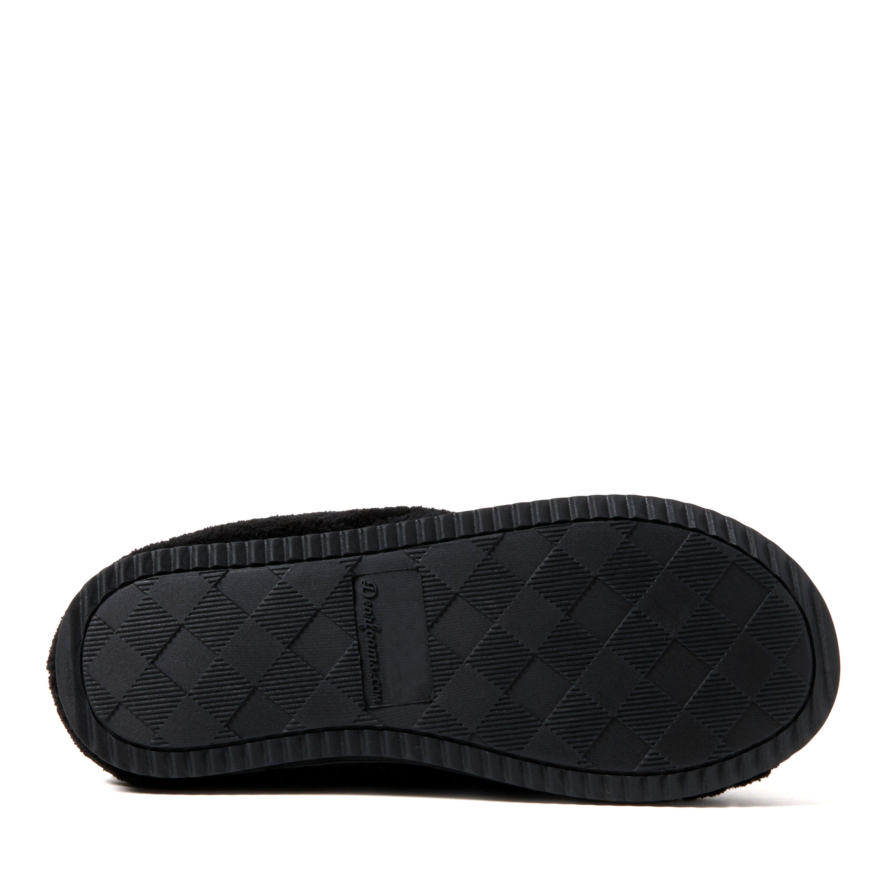 DEARFOAMS Libby Quilted Terry Clog Slipper, Alternate, color, Black