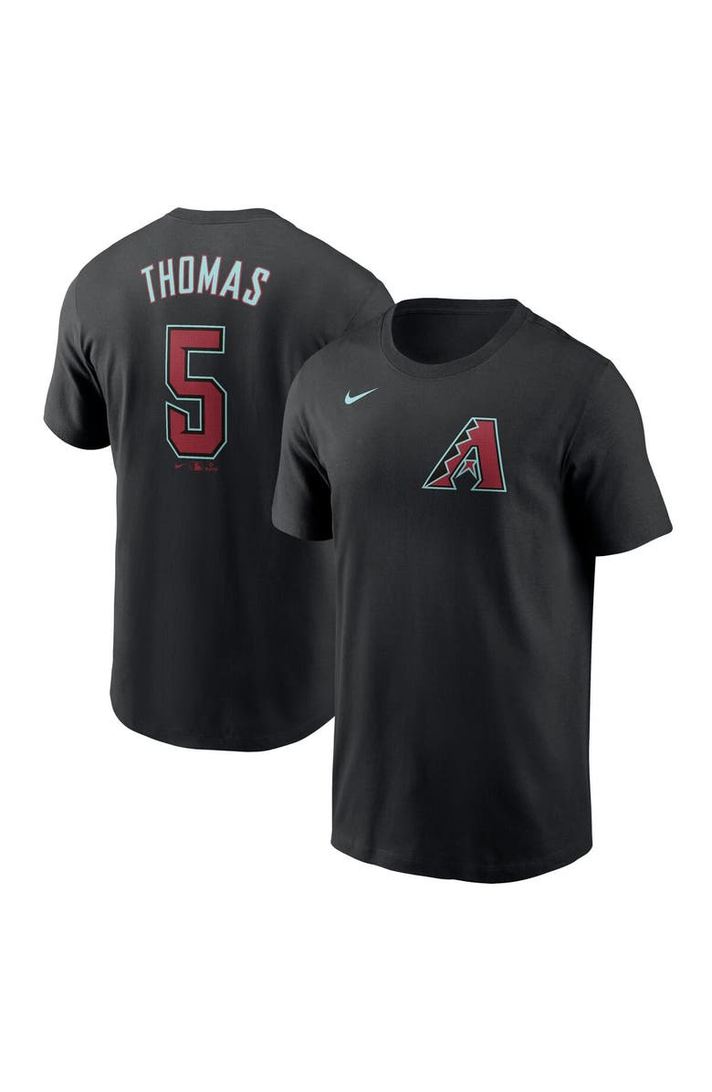 Nike Men's Nike Alek Thomas Black Arizona Diamondbacks 2024 Fuse Name & Number T-Shirt, Main, color, Black