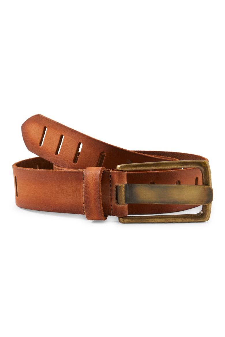We the Free WTF Jona Leather Belt, Main, color, RUSSET