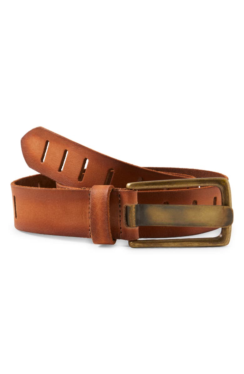 Free People We the Free WTF Jona Leather Belt, Main, color, Russet