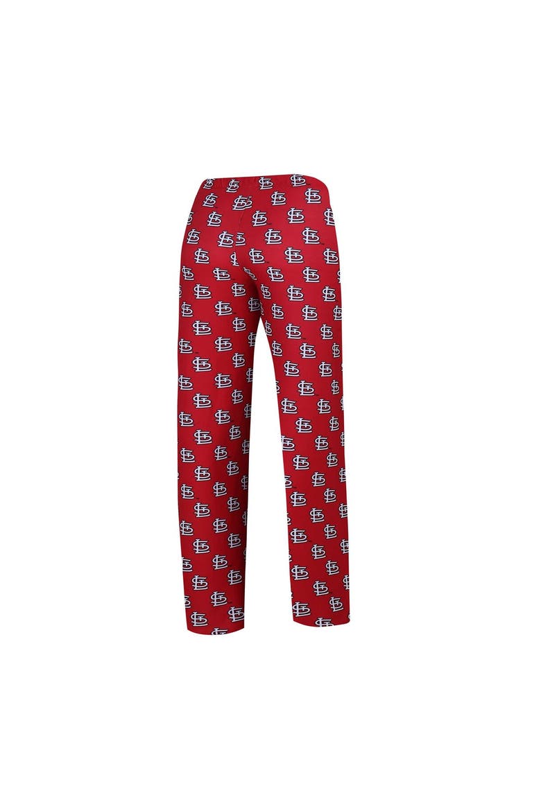 Women's Concepts Sport White/Red St. Louis Cardinals Long Sleeve V-Neck T-Shirt & Gauge Pants Sleep Set, Alternate, color, White