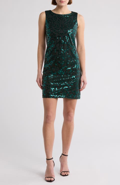 Sequined Sheath Dress