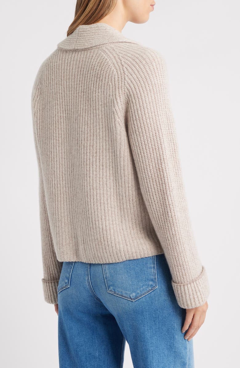 MARGARET O'LEARY Inverness Collared Cashmere Cardigan, Alternate, color, 