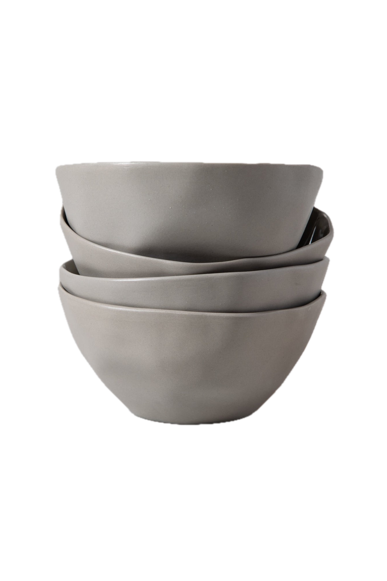 Tam Stoneware Dessert Bowl - Set of 4, Main, color, Sterling
