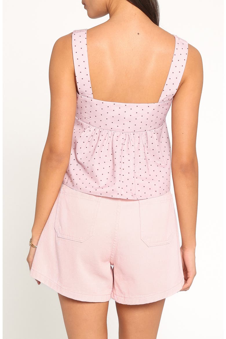 Bronti Polka Dot Square Neck Top, Alternate, color, PINK DOT