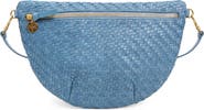 Clare V. Grande Fanny Woven Zig Zag Leather Belt Bag