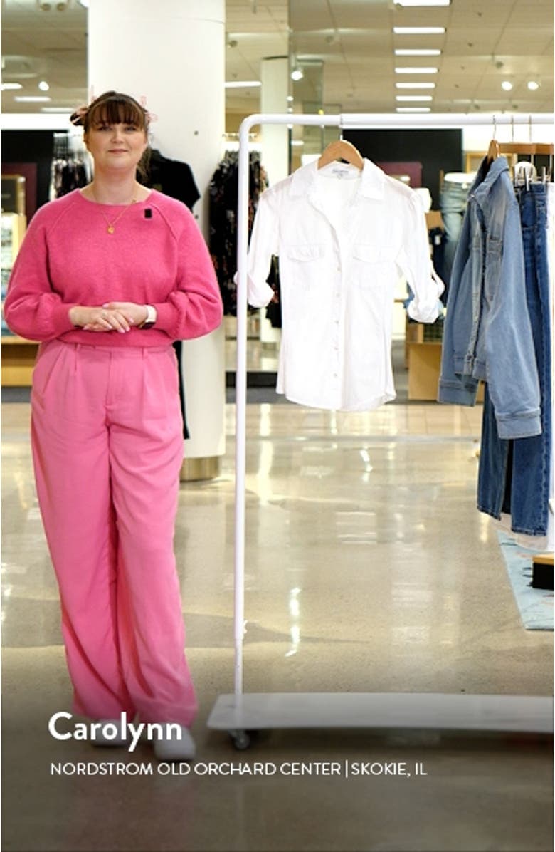 Three-Quarter Sleeve Button-Up Shirt
