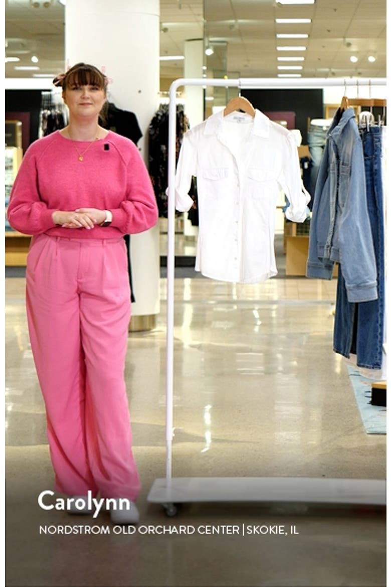Three-Quarter Sleeve Button-Up Shirt video