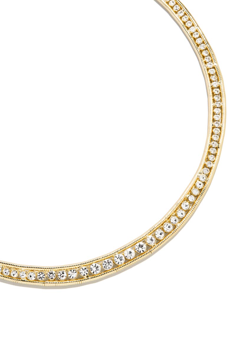 BaubleBar Josephine Crystal Collar Necklace, Alternate, color, Clear