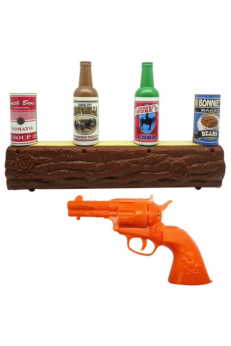 Wild West Gunslinger, Log Target Toy Shooting Game Set, Kids 3+, Alternate, color, Multicolored