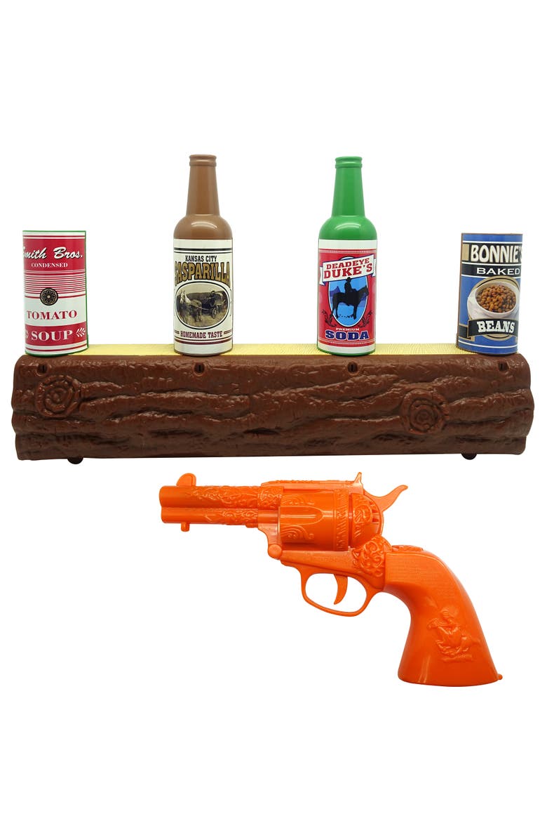Dragon-i Wild West Gunslinger, Log Target Toy Shooting Game Set, Kids 3+, Alternate, color, Multicolored