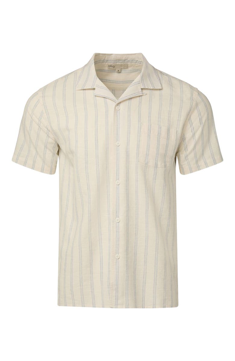 Onia Vacation Shirt, Alternate, color, White/Lt Blue