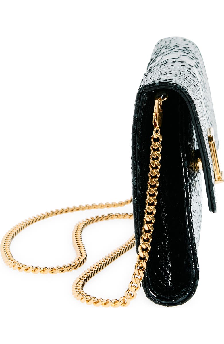 TOM FORD Nobile Python Embossed Leather Clutch, Alternate, color,