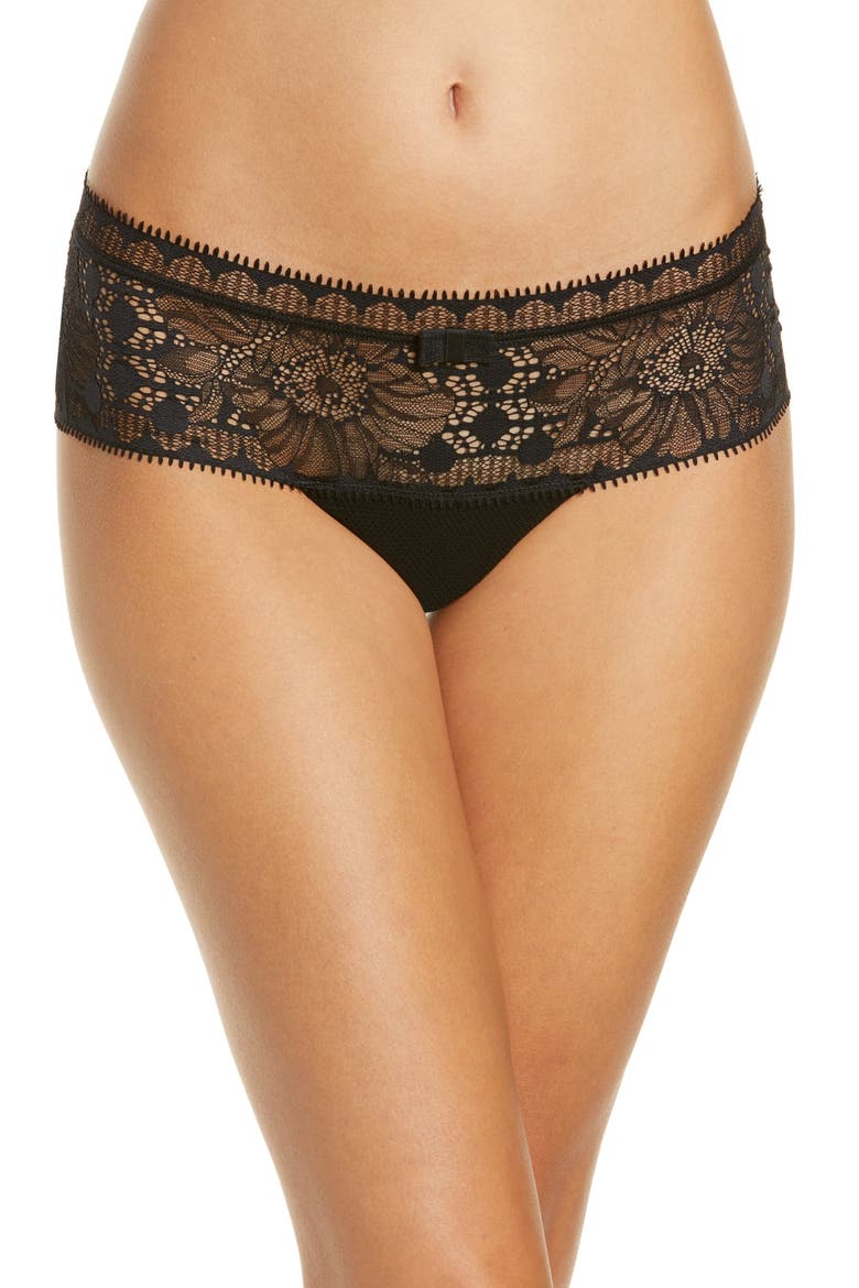 Day to Night Hipster Panties, Main, color, BLACK