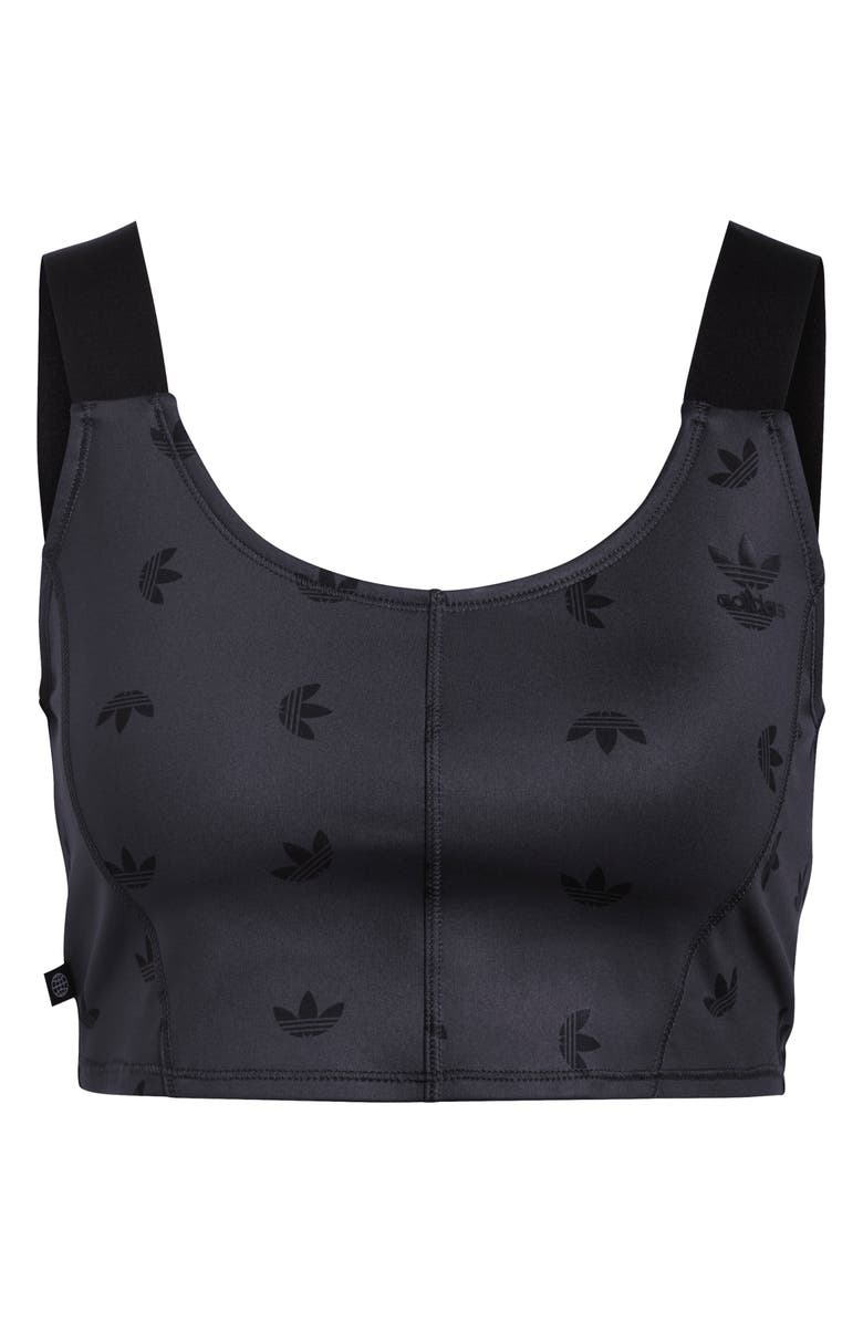 adidas Trefoil Corset Crop Top, Alternate, color, 