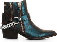 Velez Crackled Leather Ankle Boots