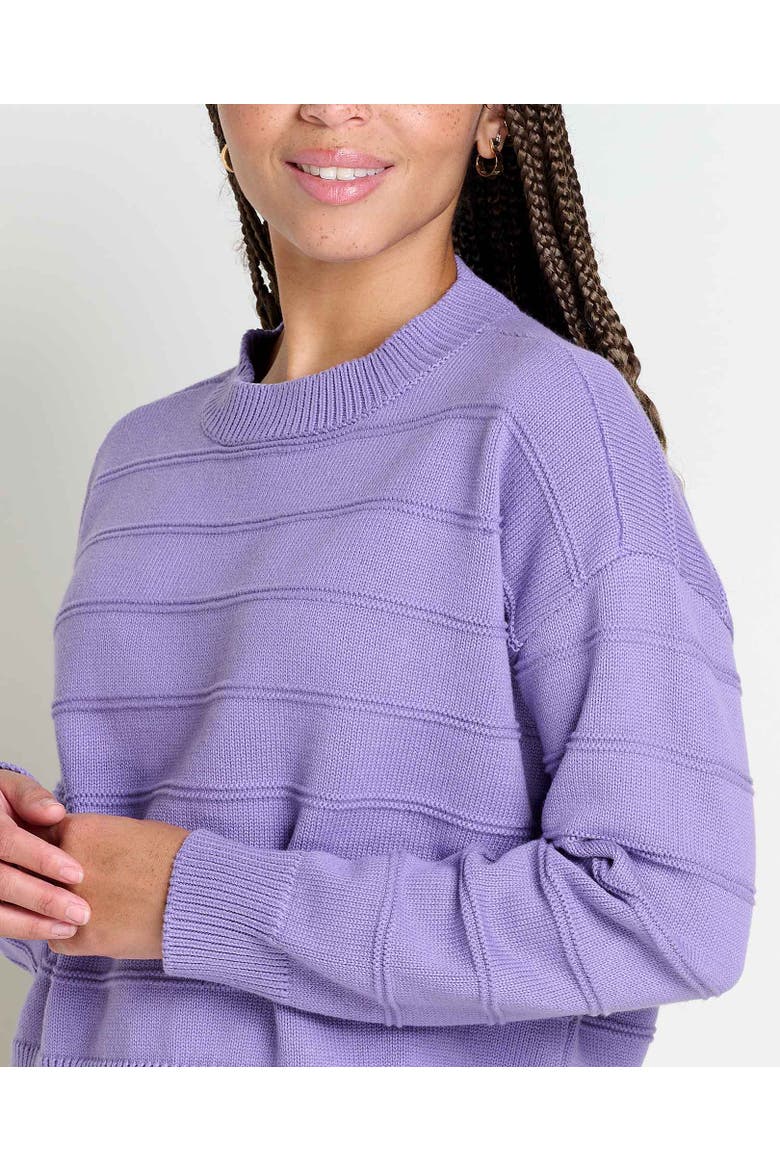 Bianca II Crew Sweater, Alternate, color, Pansy