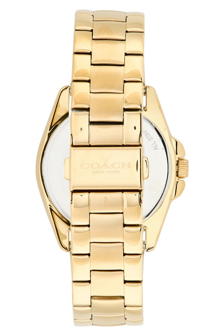 Greyson Bracelet Watch, 36mm, Alternate, color, GOLD/ SILVER WHITE