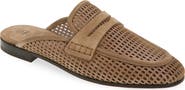 Brunello Cucinelli Sparkle Net Leather Mule