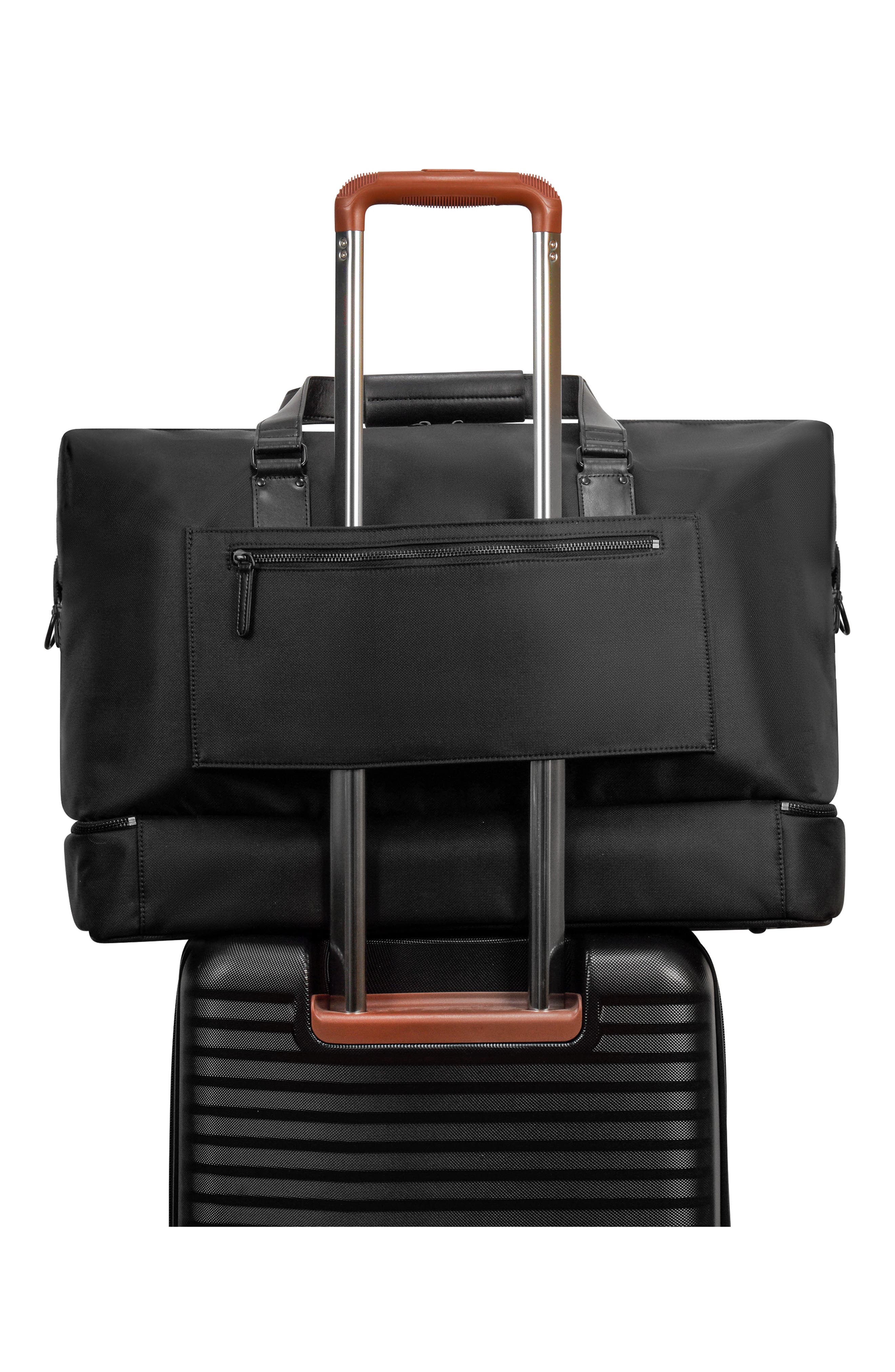 CHAMPS Waterproof Nylon Duffle Bag, Alternate, color, Black